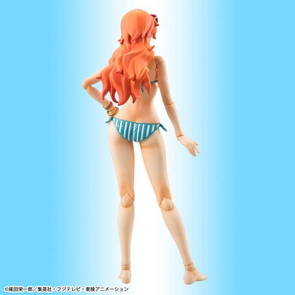 MegaHouse One Piece Variable Action Heroes Nami Summer Vacation Ver. Action Figure (Reissue) - View 6