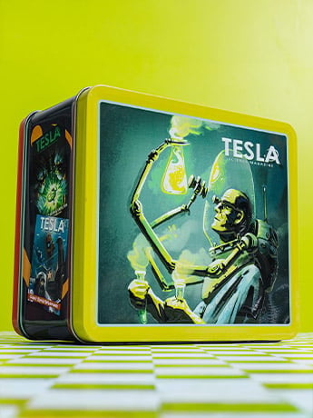 Toynk Fallout Tesla Science Magazine Tin Lunchbox 4.3-Inch