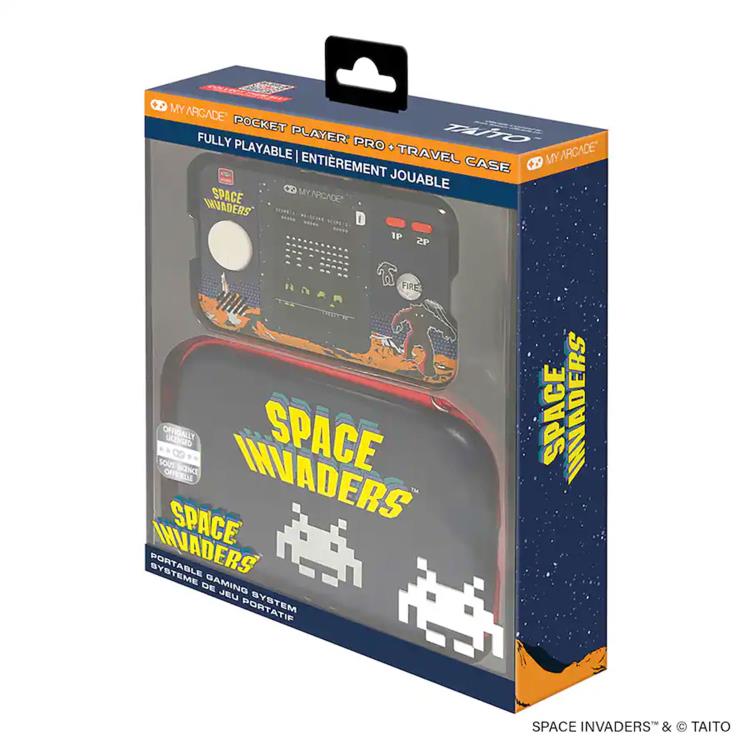 My Arcade Space Invaders Pocket Player Pro with Travel Case Retro Handheld Game - View 5