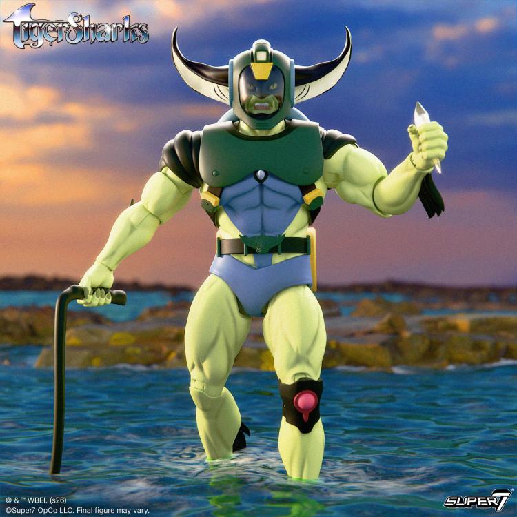 Super7 TigerSharks Ultimates! T-Ray Cartoon Series Action Figure - View 3