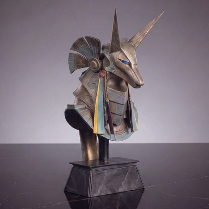 Master Replicas Stargate Desktop Replicas Jackal Guard Helmet Polyresin Replica, 5.9-Inch - View 9