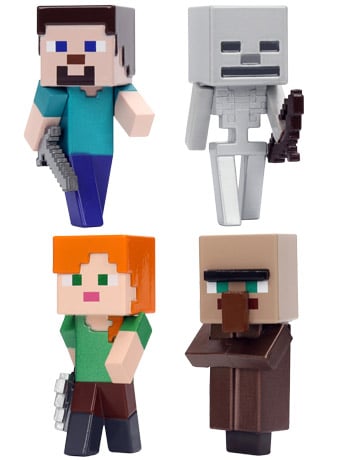 Jada Toys Minecraft MetalFigs 2.5-Inch Mini Figure Four-Pack