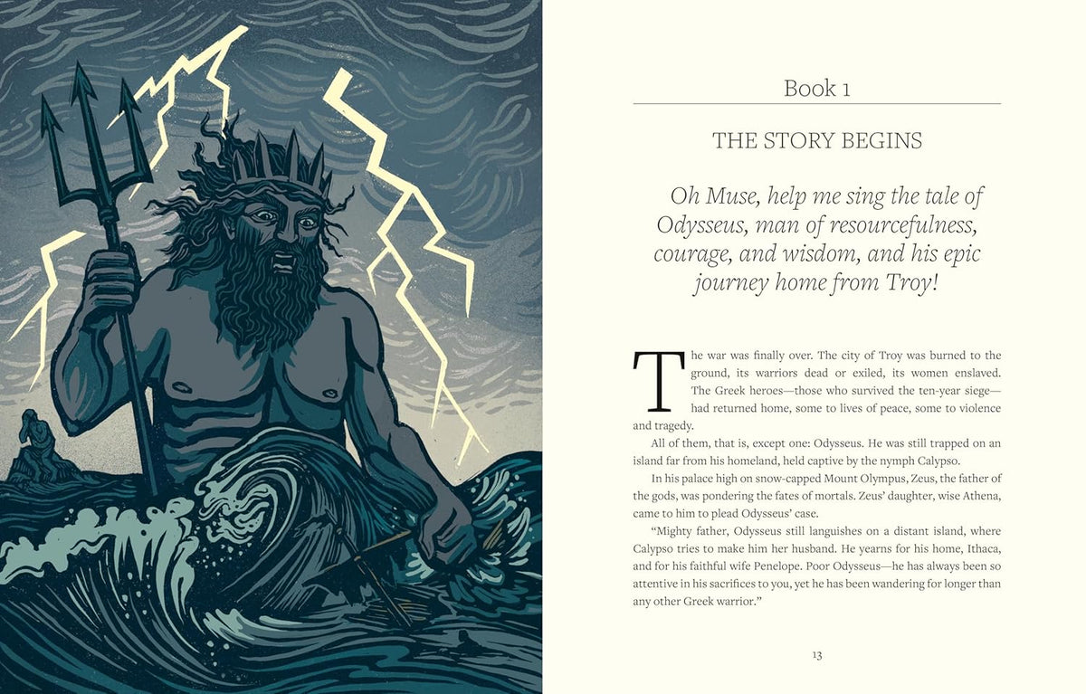 Clarkson Potter Homer's Odyssey An Illustrated Retelling Book - View 3