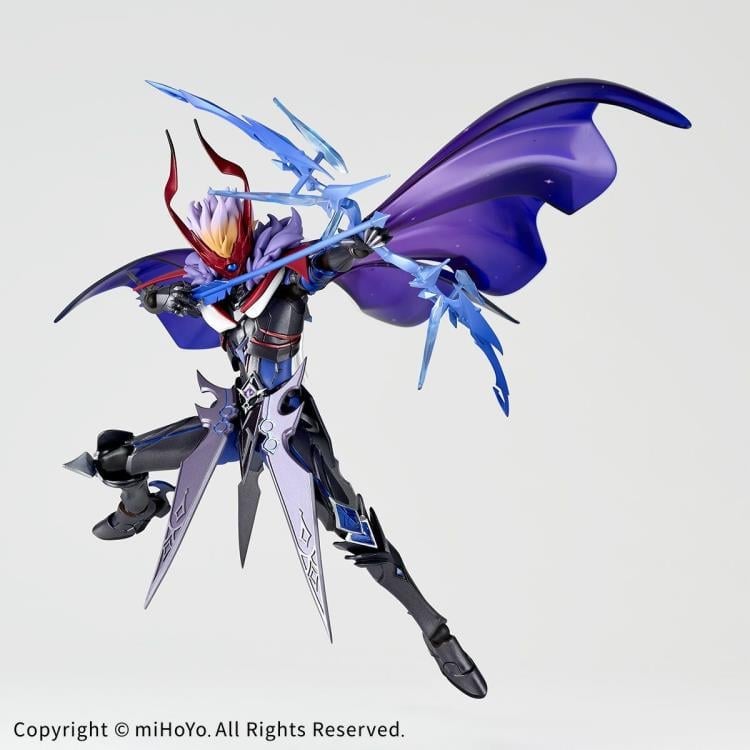 Kaiyodo Genshin Impact Amazing Yamaguchi Revoltech NR074 Tartaglia (Foul Legacy Ver.) 7-Inch Action Figure - View 6