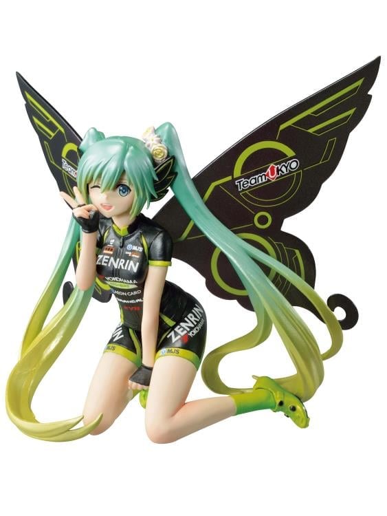 Bandai Banpresto Vocaloid Chronicle Hatsune Miku Racing Ver. (Racing Miku 2017 Team UKYO Cheering Ver.) 5-Inch Figure - View 8