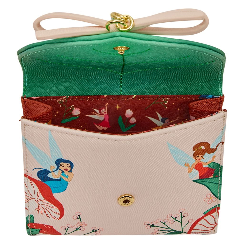 Loungefly Disney Fairies Tinker Bell Wallet with Fawn, Vidia and Friends - View 5