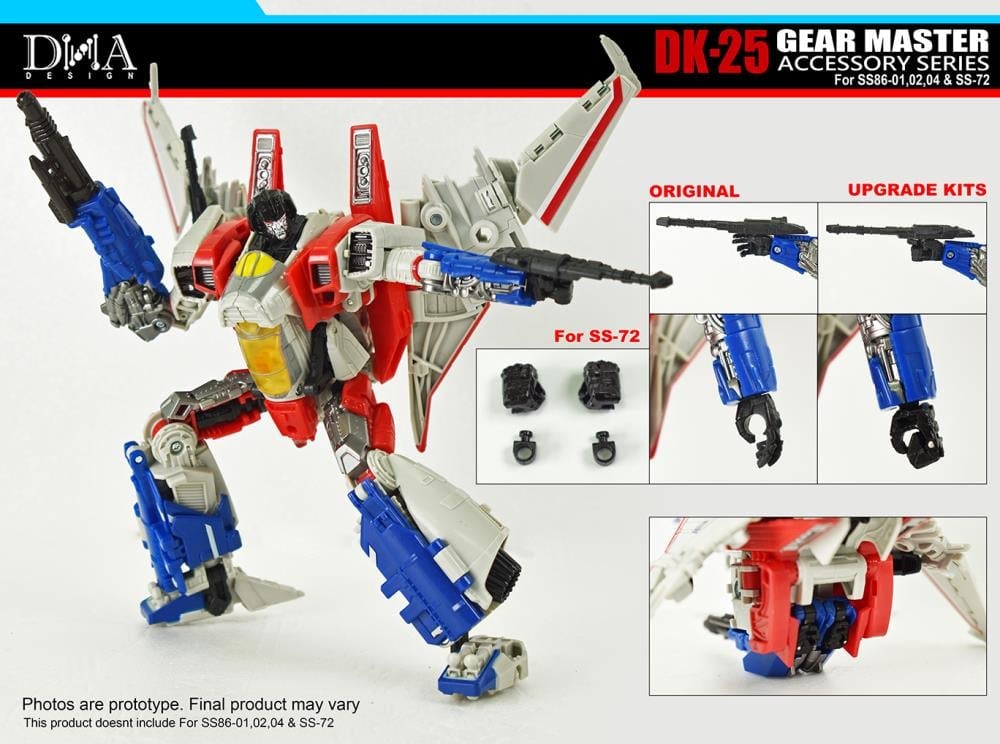 DNA Design DK-25 Gear Master Accessory Series Upgrade Kit Plastic Model Accessory Set - View 4