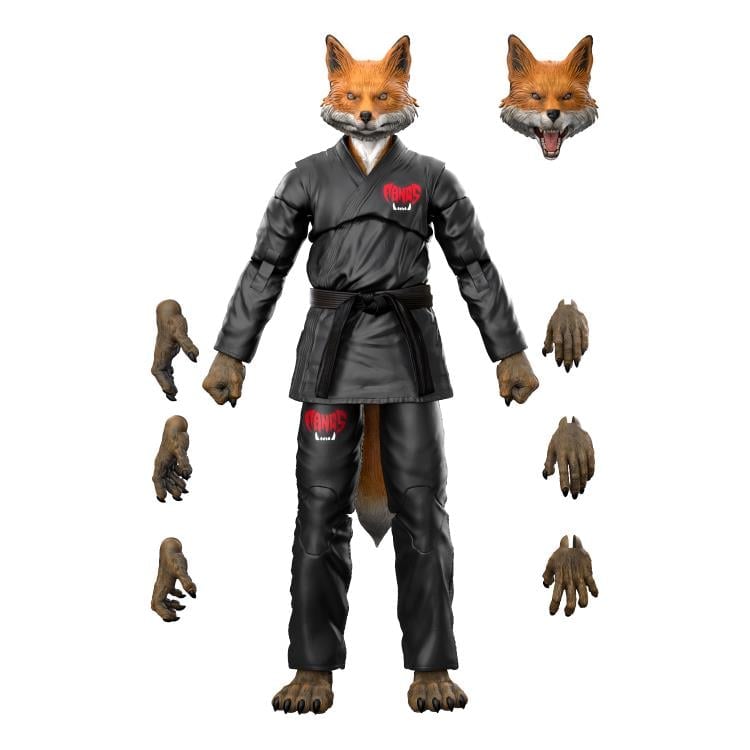 Icon Heroes Jiu Jitsu Combat Creatures Fangs Tribe Flicker the Fox (Black Gi) 1/12 Scale Action Figure - View 4
