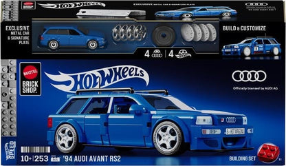 Hot Wheels Speed Series Mattel Brick Shop 1994 Audi Avant RS2 1/32 Scale Building Set - View 12