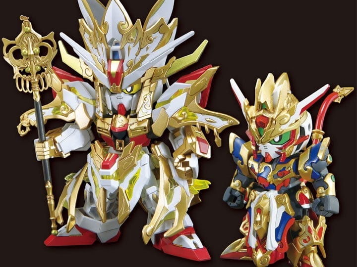 Bandai SD Gundam World Heroes SDW Revival of the Heroes! Wukong Impulse Childhood Ver. and Sanzang Strike Freedom Gundam Model Kit Set - View 2
