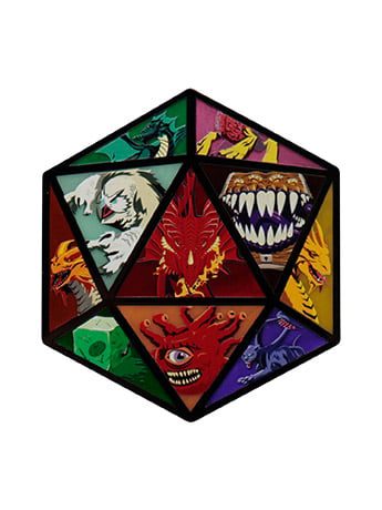 Fanattik Collectibles Dungeons & Dragons D20 Limited Edition Metal Medallion