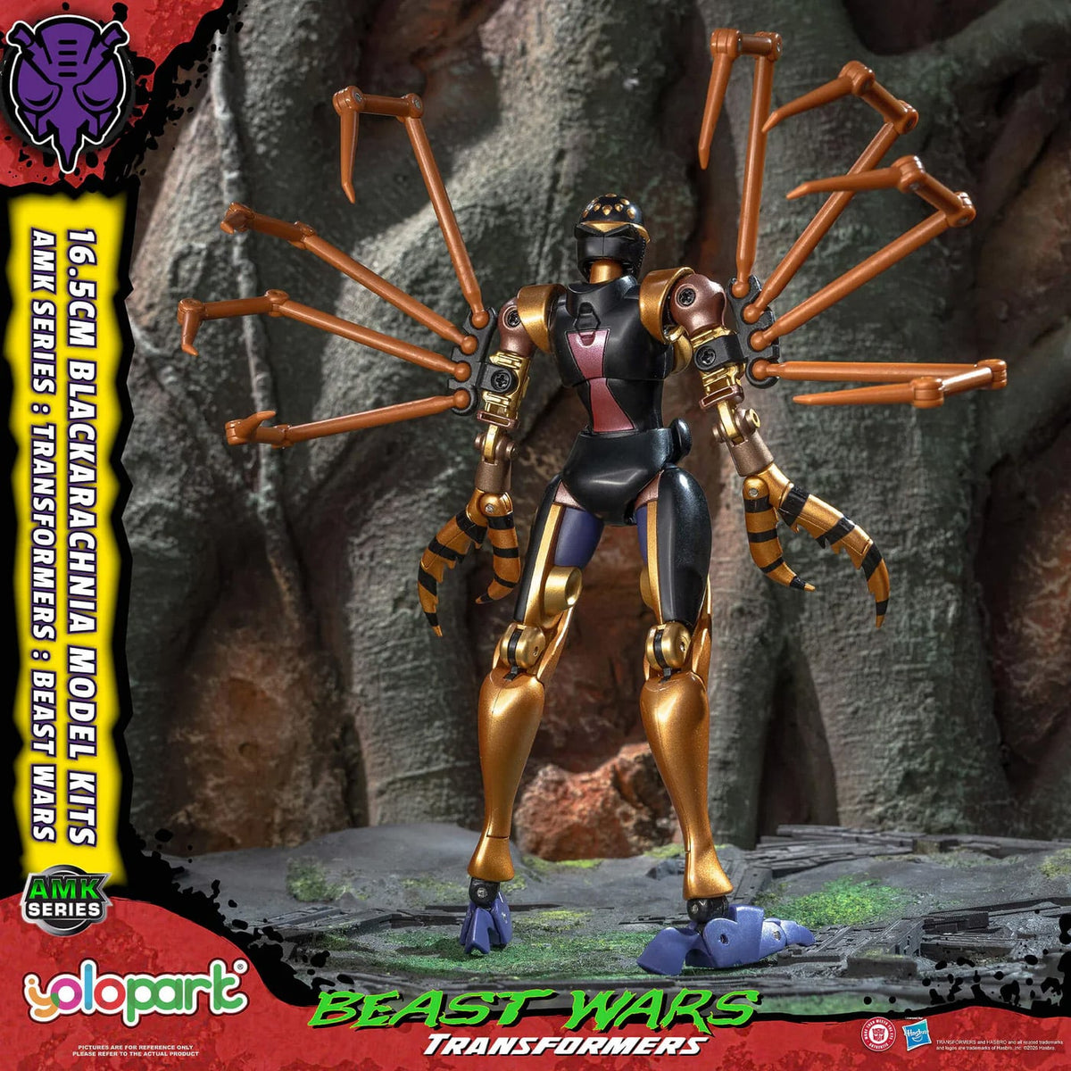 Yolopark Transformers: Beast Wars AMK Series Blackarachnia 6.5-Inch Model Kit - View 7