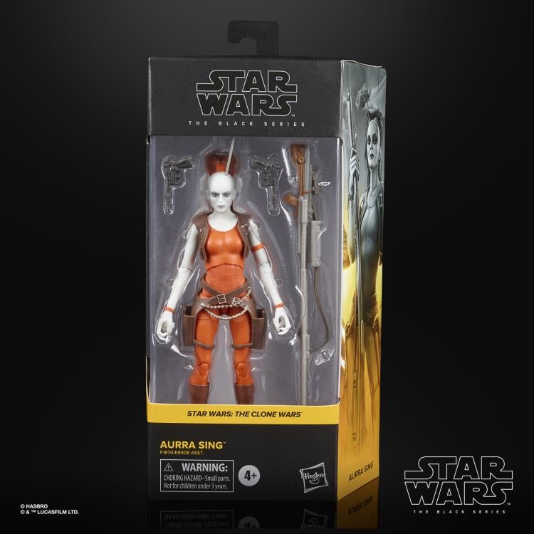 Hasbro Star Wars: The Black Series 6-Inch Aurra Sing The Clone Wars Plastic Action Figure - View 8