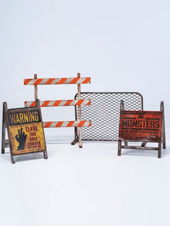 MMMToys Warning Barrier 1/6 Scale Metal Accessory Set for Sixth-Scale Figures