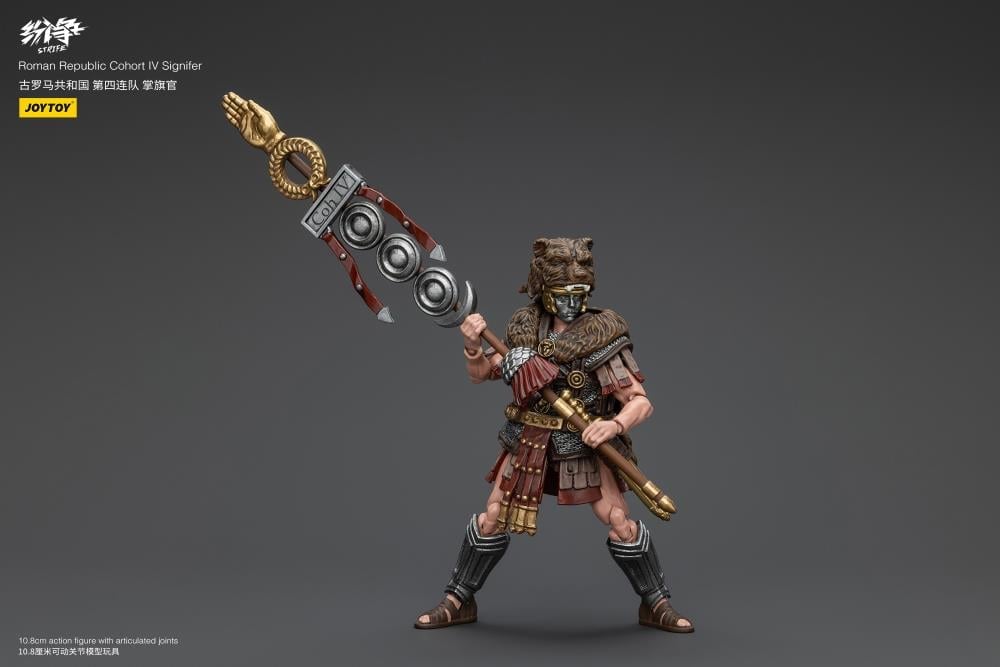 JoyToy Strife Roman Republic Cohort IV Signifer 1/18 Scale 4.25-Inch Action Figure - View 6