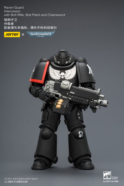 JoyToy Warhammer 40,000 Raven Guard Intercessor 1/18 Scale Plastic Action Figure 4.8-Inch - View 5