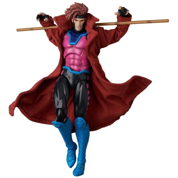 Medicom Toy MAFEX No.287 Marvel Comics Gambit (Comic Variant Ver.) Action Figure, 6-Inch - View 8