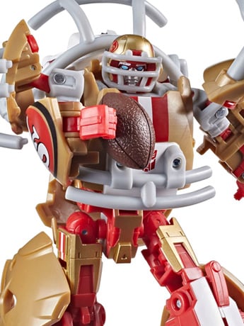 Hasbro Transformers Collaborative NFL x Transformers San Francisco 49ers Goldrush 5.5-Inch Action Figure