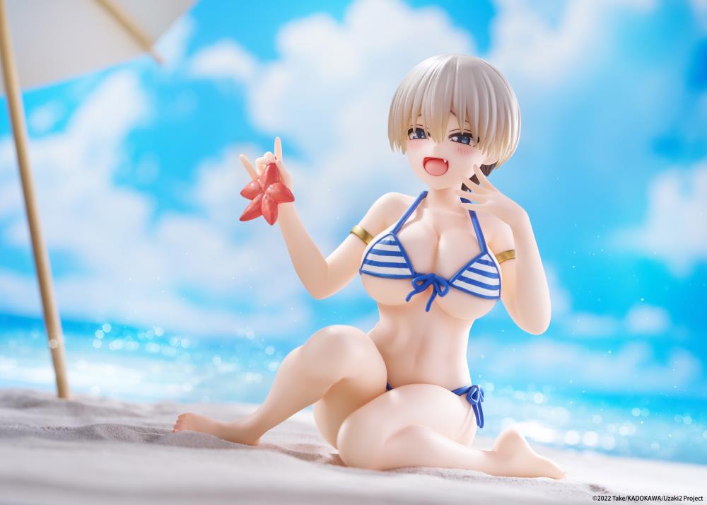 Taito Uzaki-chan Wants to Hang Out! Desktop Cute Hana Uzaki (Swimwear Ver.) Figure 5-Inch - View 4