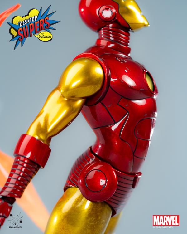 Galaxias Marvel Desktop Supers Iron Man (Classic Edition) 1/8 Scale PVC Figure, 12-Inch - View 18