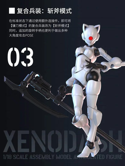 Sheik Mainland 3 Min Project Xenodash (Pink Ver.) 1/18 Scale Plastic Model Kit - View 6