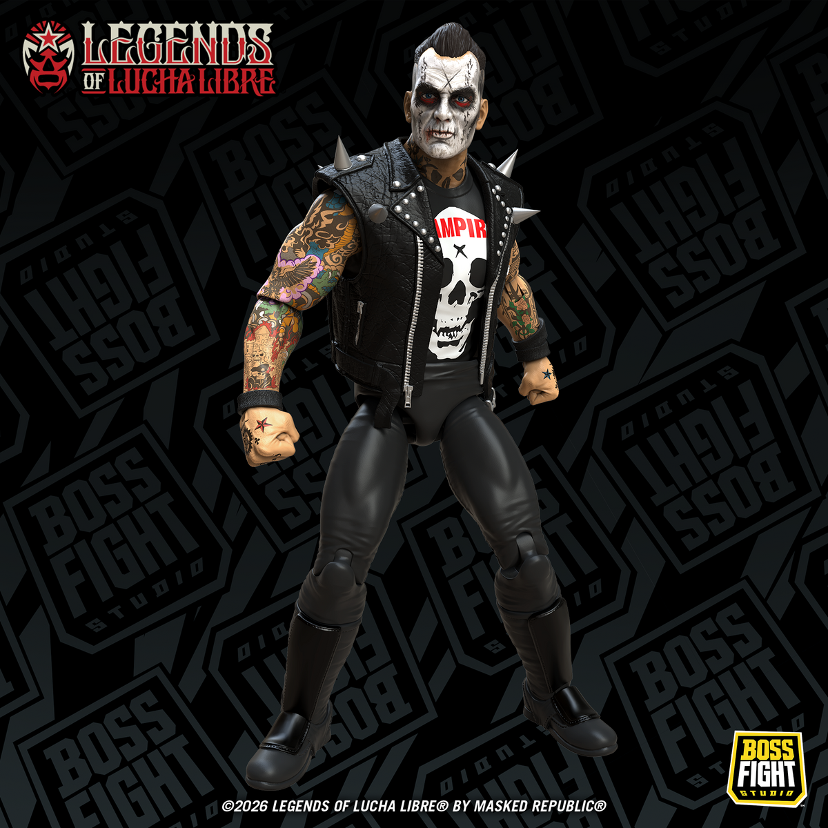 Boss Fight Studio Legends of Lucha Libre Fanaticos Vampiro (Coffin Box Resurrected) Action Figure - View 3