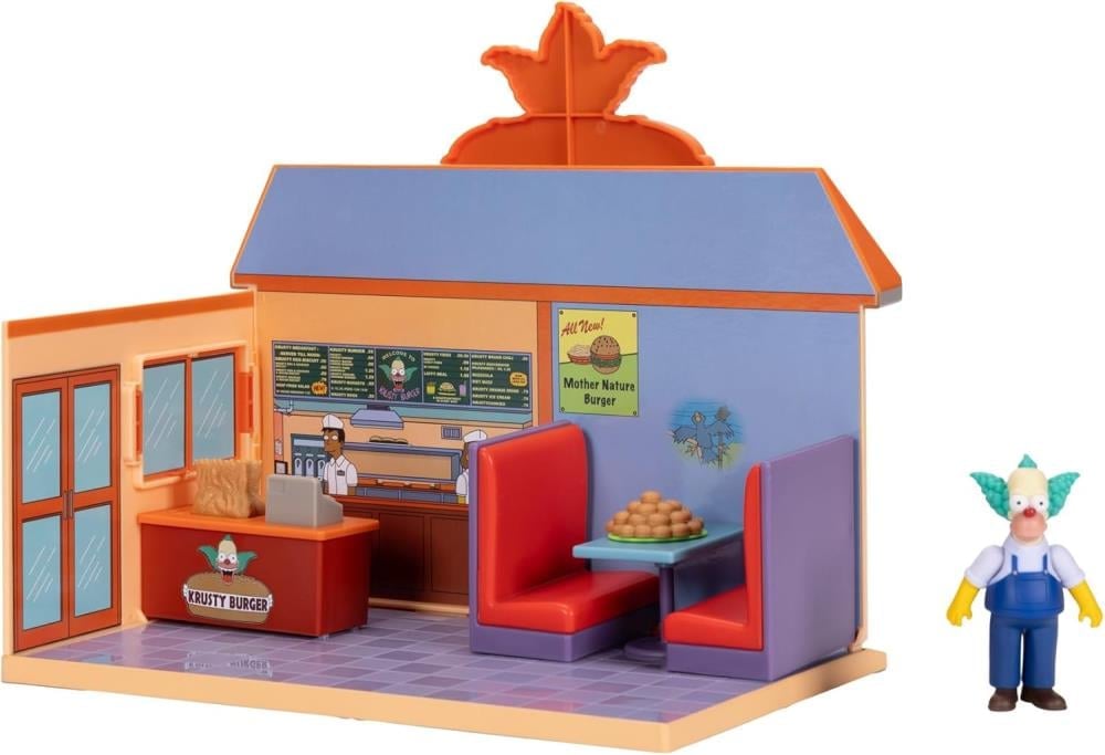 Jakks Pacific The Simpsons Krusty Burger Plastic Playset with Krusty the Clown - View 7