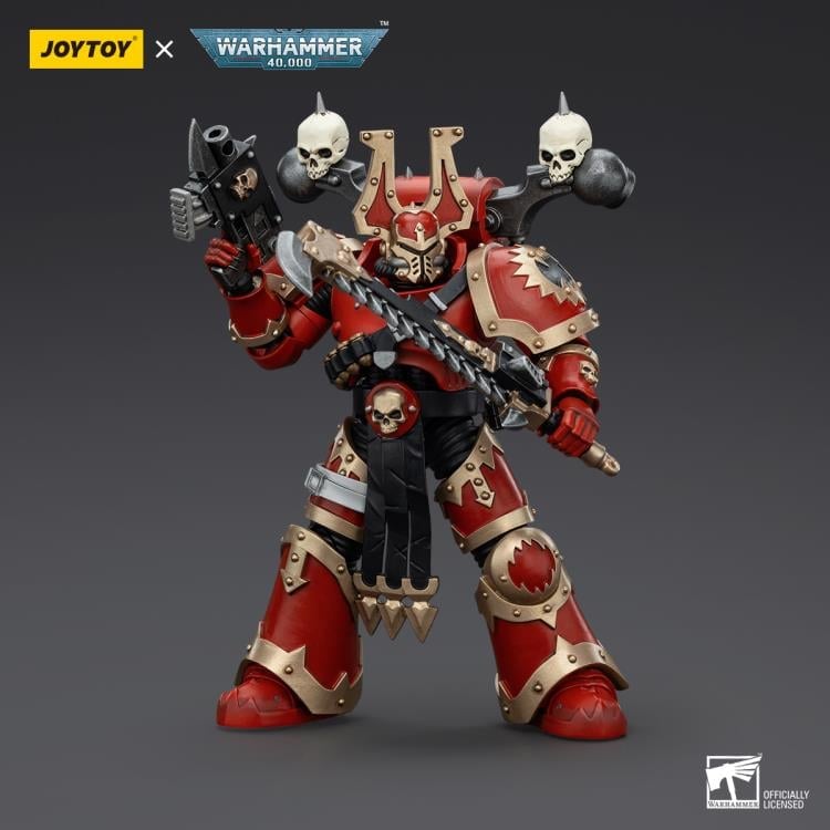 JoyToy Warhammer 40K World Eaters Khorne Berzerker (Ver. 2) 1/18 Scale Action Figure - View 6