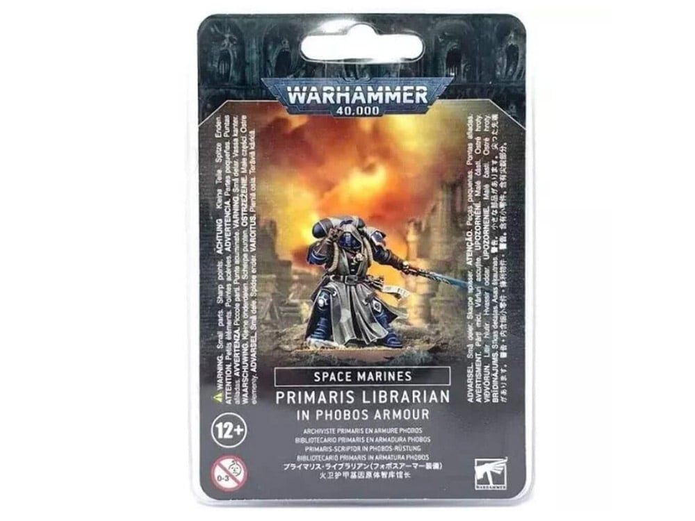 Games Workshop Warhammer 40,000 Space Marines Primaris Librarian in Phobos Armour Citadel Plastic Miniature - View 2