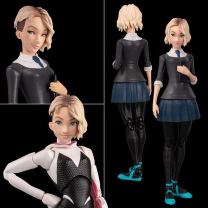 Sentinel Spider-Man: Into the Spider-Verse SV-Action Spider-Gwen and Spider-Ham Plastic Figure Set - View 13