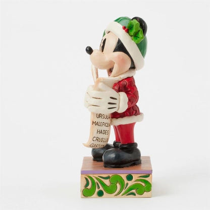 Enesco Mickey Mouse Disney Traditions Twenty Years of Magic Santa Mickey with List by Jim Shore 8-Inch Resin Figurine - View 4