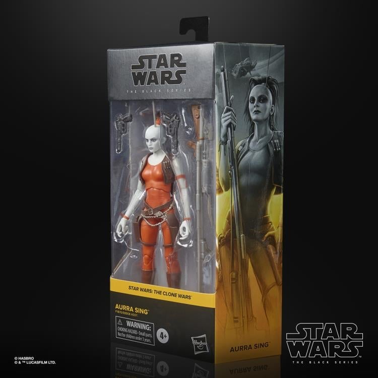 Hasbro Star Wars: The Black Series 6-Inch Aurra Sing The Clone Wars Plastic Action Figure - View 7