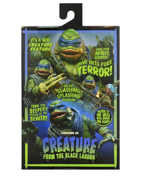 NECA Universal Monsters x Teenage Mutant Ninja Turtles Ultimate Leonardo as The Creature Figure - View 19