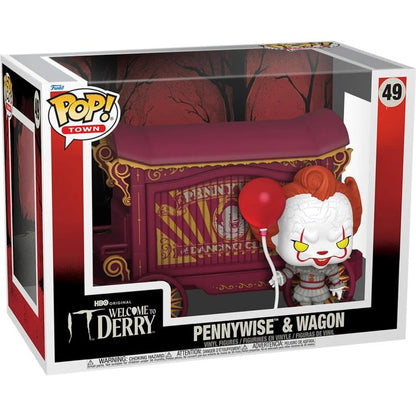 Funko Pop! Town IT: Welcome to Derry #49 Pennywise and Wagon Vinyl Figure Set - View 4