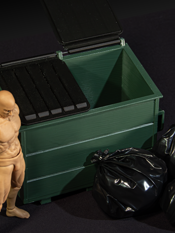 Dio-Bolic Studios Dumpster 1/12 Scale Diorama Piece