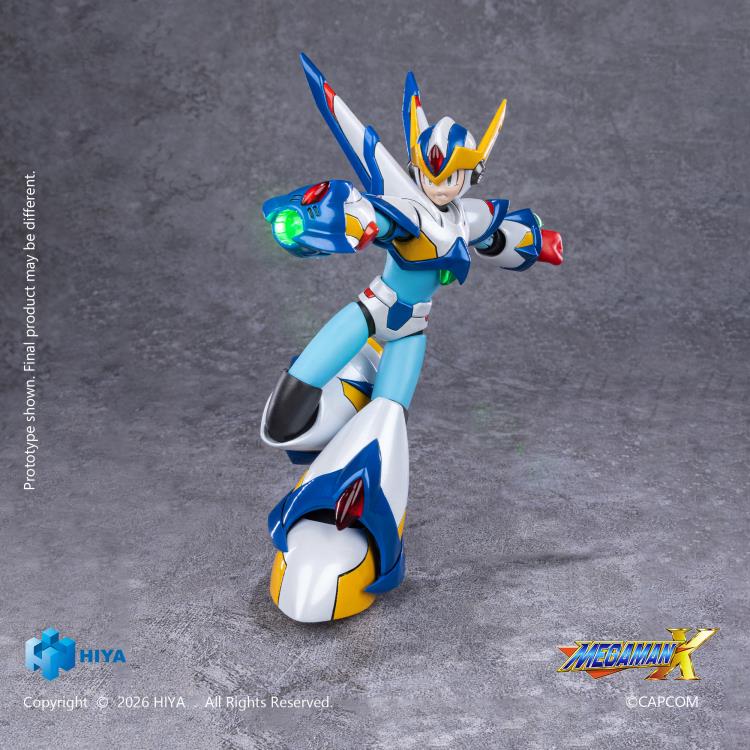 Hiya Toys Mega Man X Exquisite Basic X (Falcon Armor Ver.) 6-Inch Action Figure - View 10