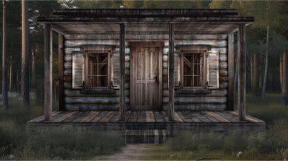 Extreme-Sets Multiverse Collection Log Cabin 1/12 Scale Pop-Up Diorama (14-Inch) - View 8