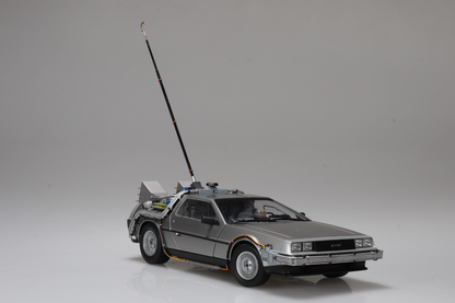 Aoshima Back to the Future Movie Mecha No.BT-05 Time Machine with Figure 1/24 Scale Plastic Model Kit - View 5