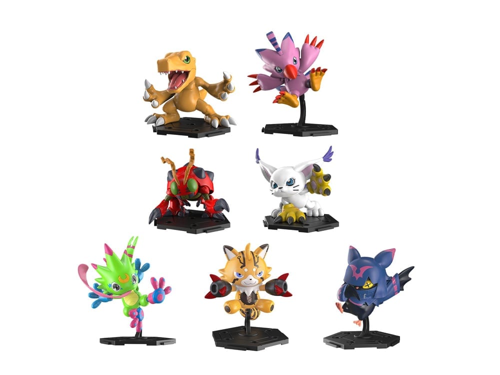 Bandai Digimon Gathering Part 1 Random Model Kit with Agumon and Tailmon - View 2