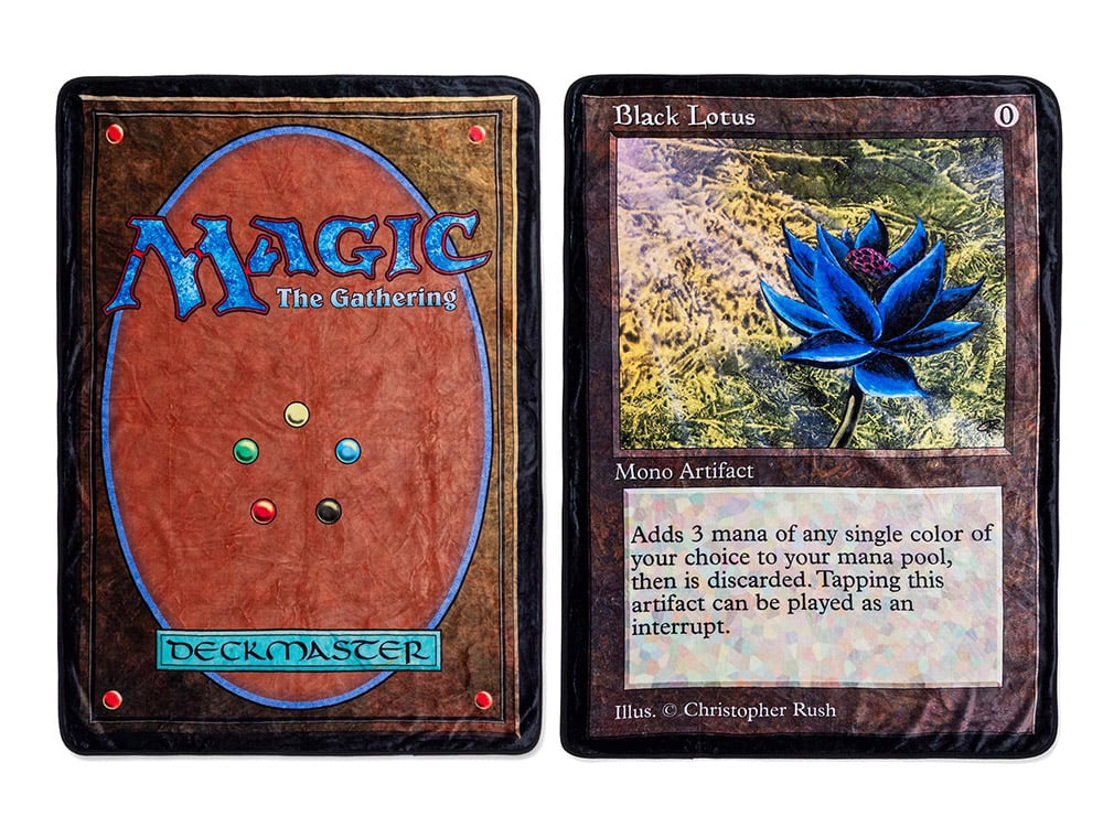 Toynk Magic: The Gathering Black Lotus Double-Sided Fleece Blanket (60-Inch) - View 2