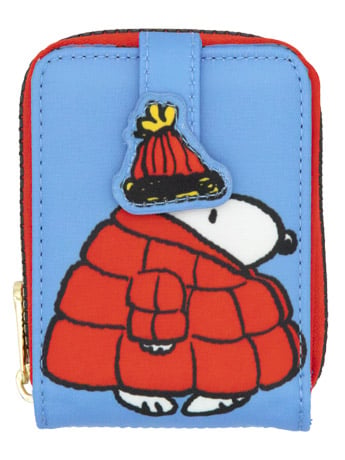 Whatever Peanuts Snoopy Puffer Jacket Accordion Wallet, 4.25-Inch