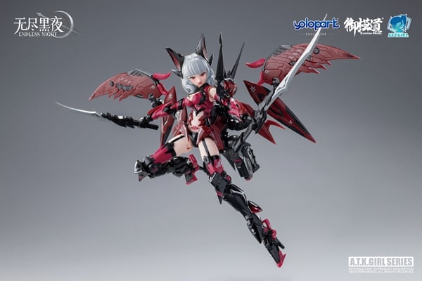 Eastern Model A.T.K. Girl Endless Night Vampire Camilla 1/12 Scale Model Kit, 6.69-Inch - View 23