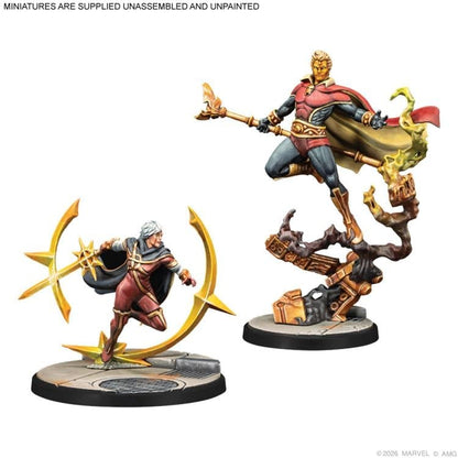 Atomic Mass Games Marvel: Crisis Protocol Adam Warlock, Moondragon & Quasar Character Pack Miniatures - View 4