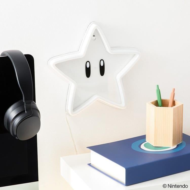 Paladone Super Mario Super Star Wall-Mountable LED Neon Light, 9.4-Inch - View 3
