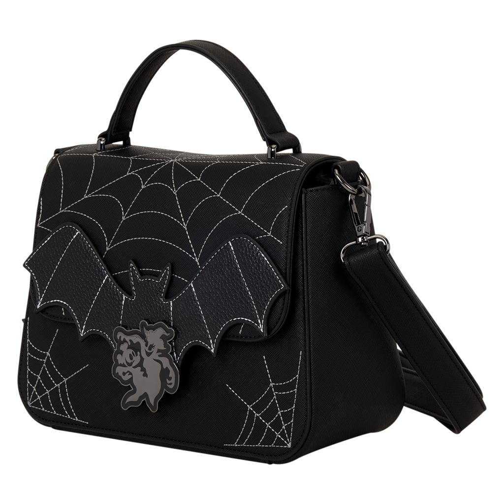 Loungefly Disney Mickey & Minnie Spiderweb & Bats Crossbody Bag - View 3