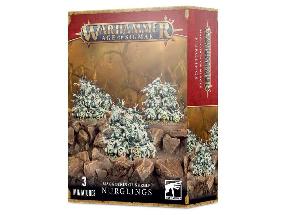 Games Workshop Warhammer Age of Sigmar Maggotkin of Nurgle Nurglings Citadel Miniatures Set - View 2