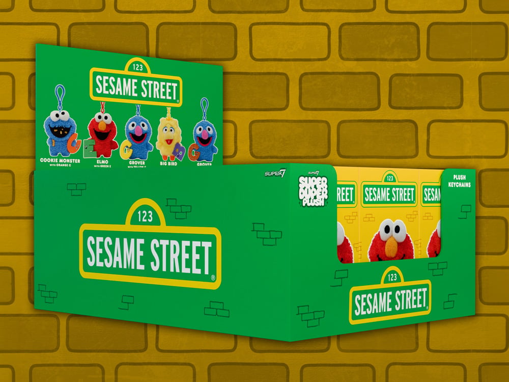 Super7 Sesame Street Super Duper Plush Box of 12 Random 4-Inch Plush Keychains - View 2