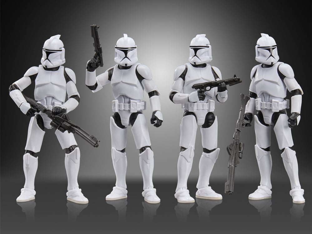Hasbro Star Wars The Vintage Collection Phase I Clone Troopers Vol. 2 Exclusive Action Figure Set - View 2