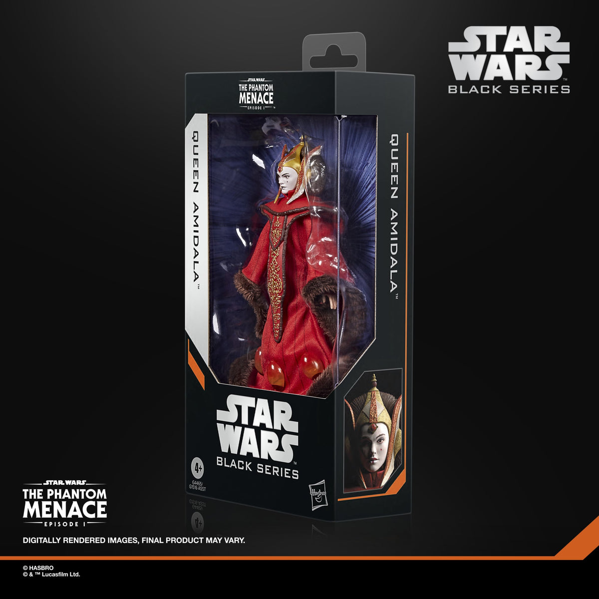 Hasbro Star Wars: Black Series Queen Amidala The Phantom Menace Plastic Action Figure - View 9
