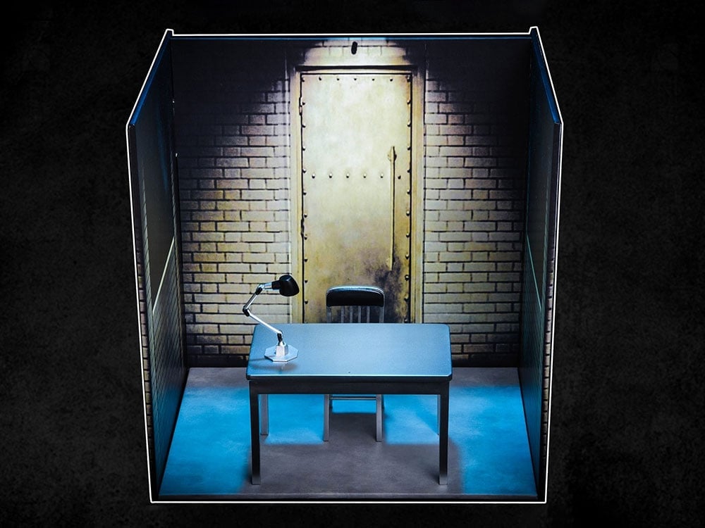 PCToys Interrogation Scene Table & Chair 1/12 Scale Accessory Set (7.87-Inch) - View 2